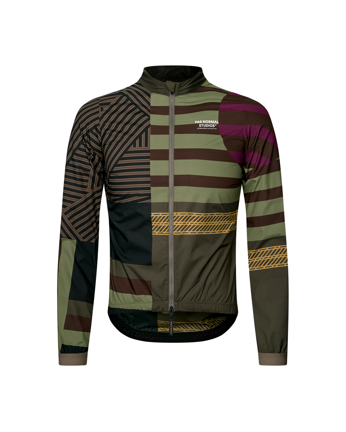 Chaqueta Pas Normal Studios Mechanism Stow Away AOP International Green, vista 1 #Color_AOP International Green