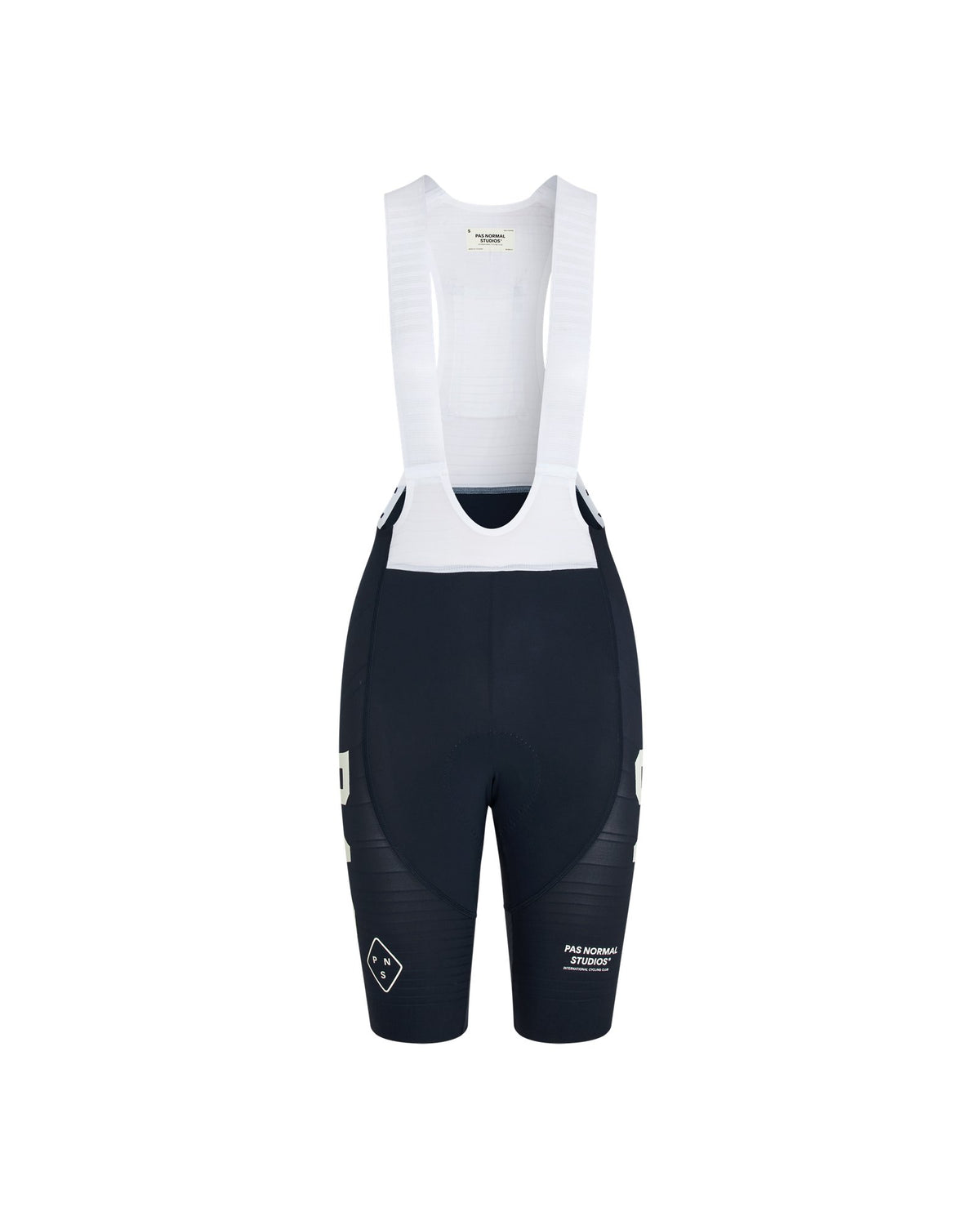 Culotte corto de mujer Pas Normal Studios PAS Mechanism Pro en Navy, vista frontal #Color_Navy