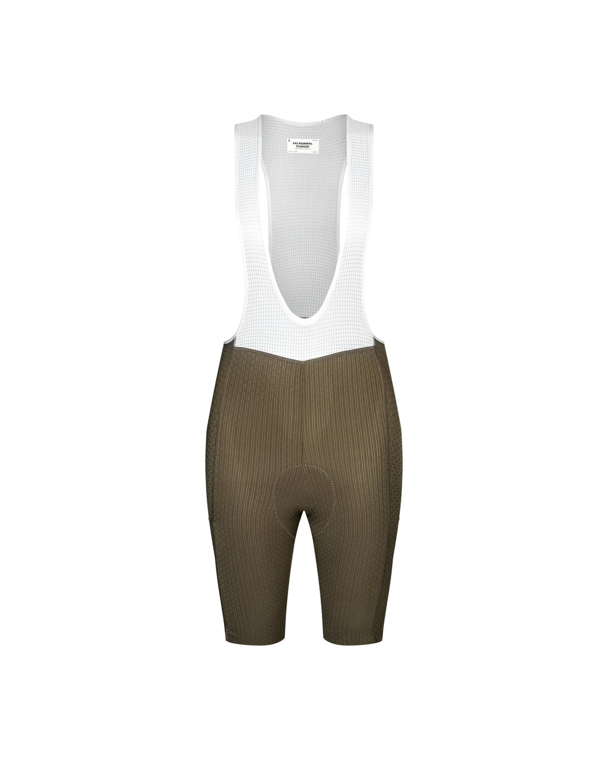 Culotte corto cargo de mujer Pas Normal Studios T.K.O. Essential Light en Dark Stone, vista frontal #Color_Dark Stone