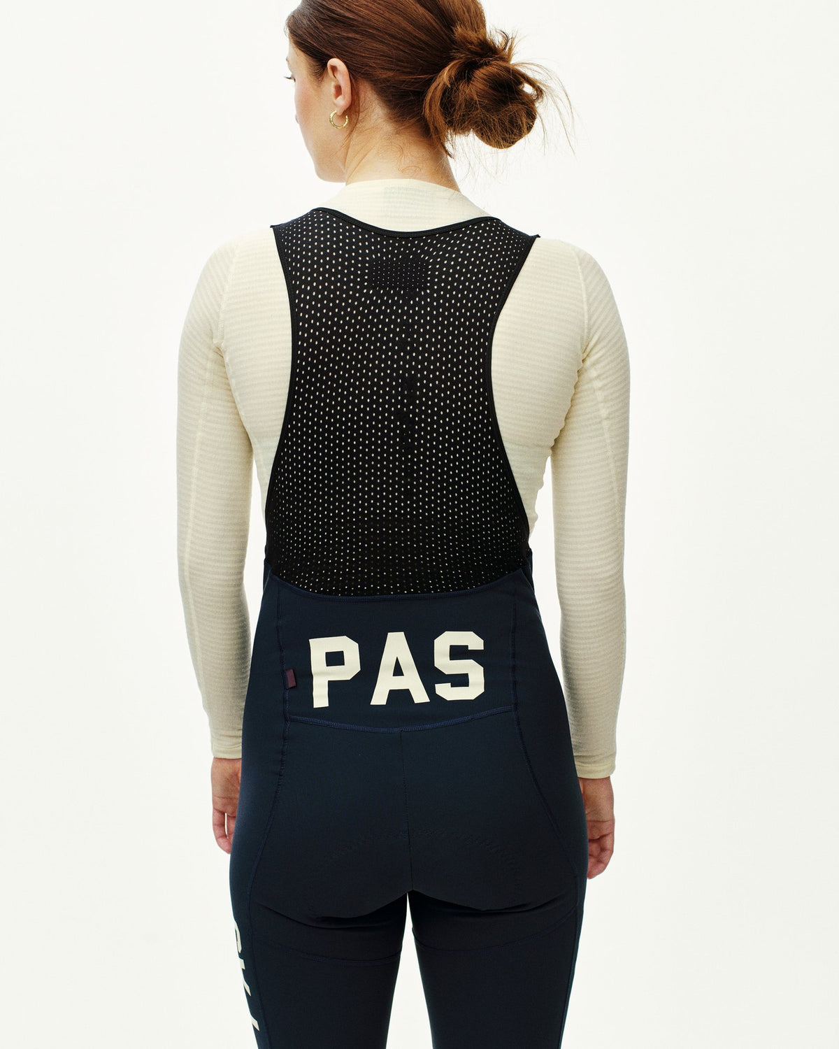 Culotte Largo Mujer PNS PAS Mechanism Deep Winter en Navy, sobre modelo, vista trasera #Color_Navy