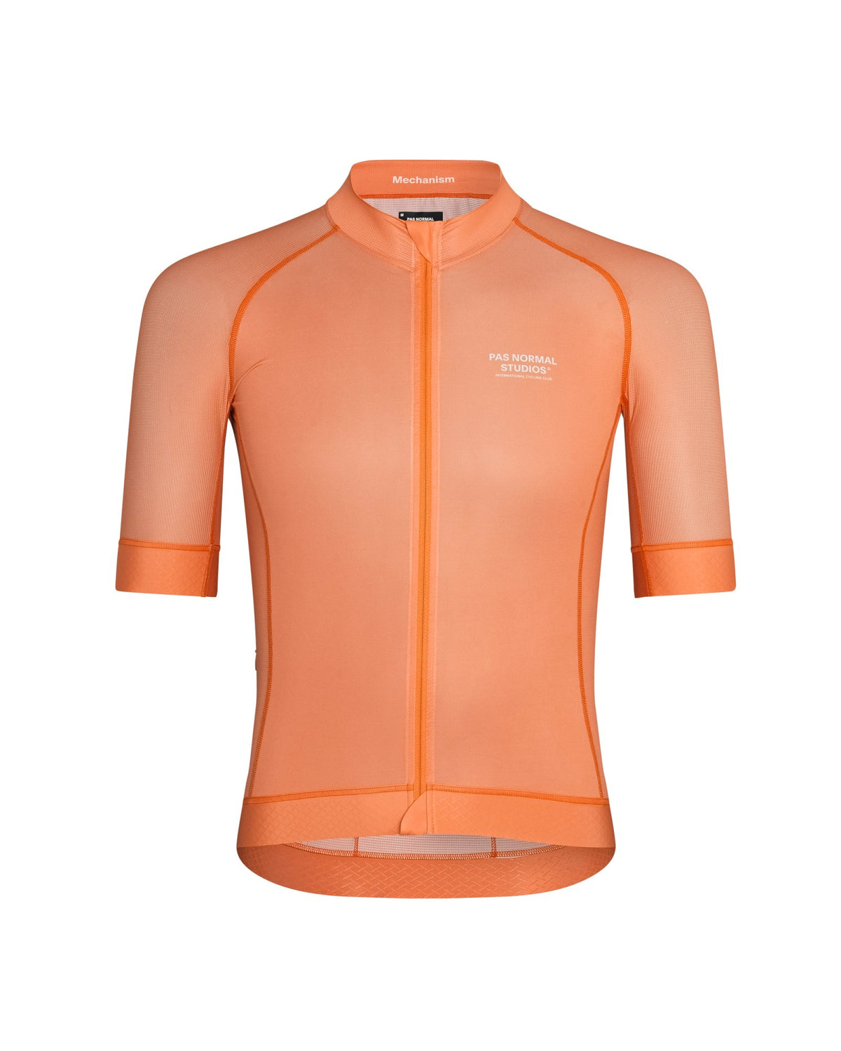 Maillot Corto Pas Normal Studios Mechanism en Coral, producto plano sobre fondo #Color_Coral