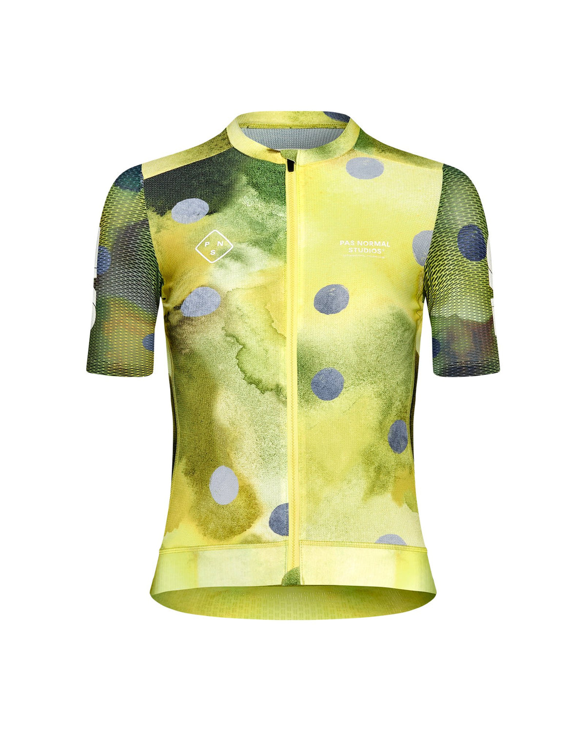 Maillot Pas Normal Studios T.K.O. Essential Light en T.K.O. Yellow, vista frontal de estudio #Color_T.K.O. Yellow