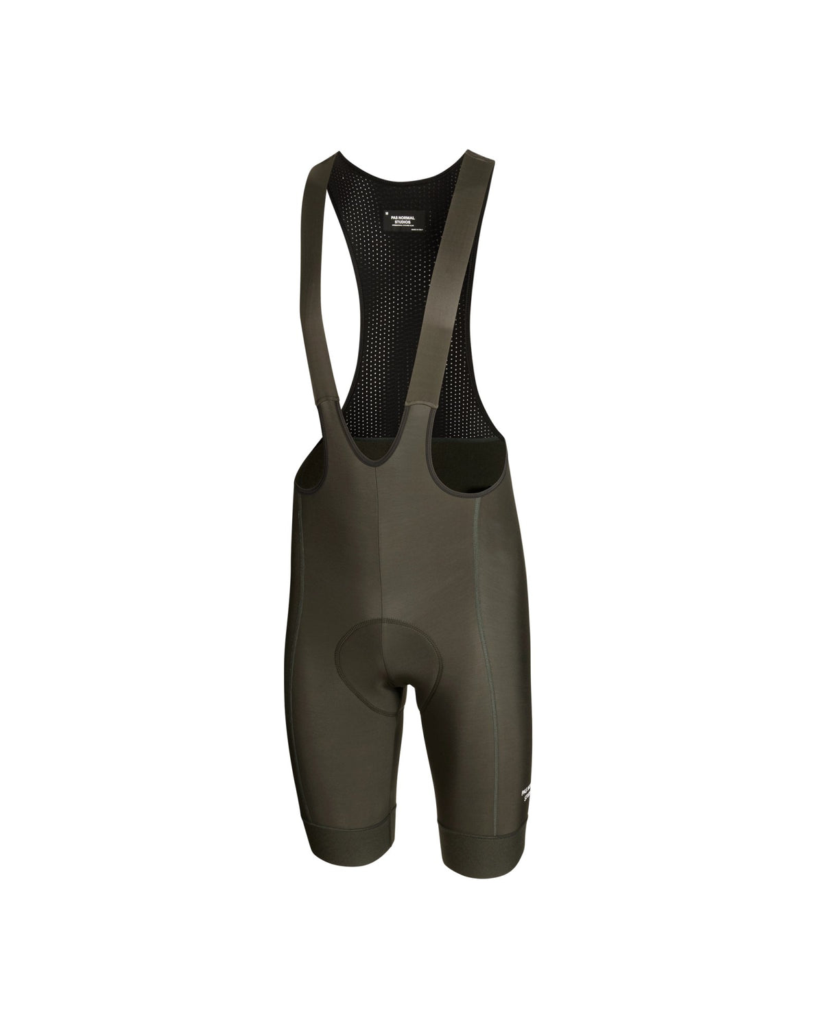 Culotte corto Pas Normal Studios Essential Thermal en Dark Olive, vista lateral de estudio #Color_Dark Olive