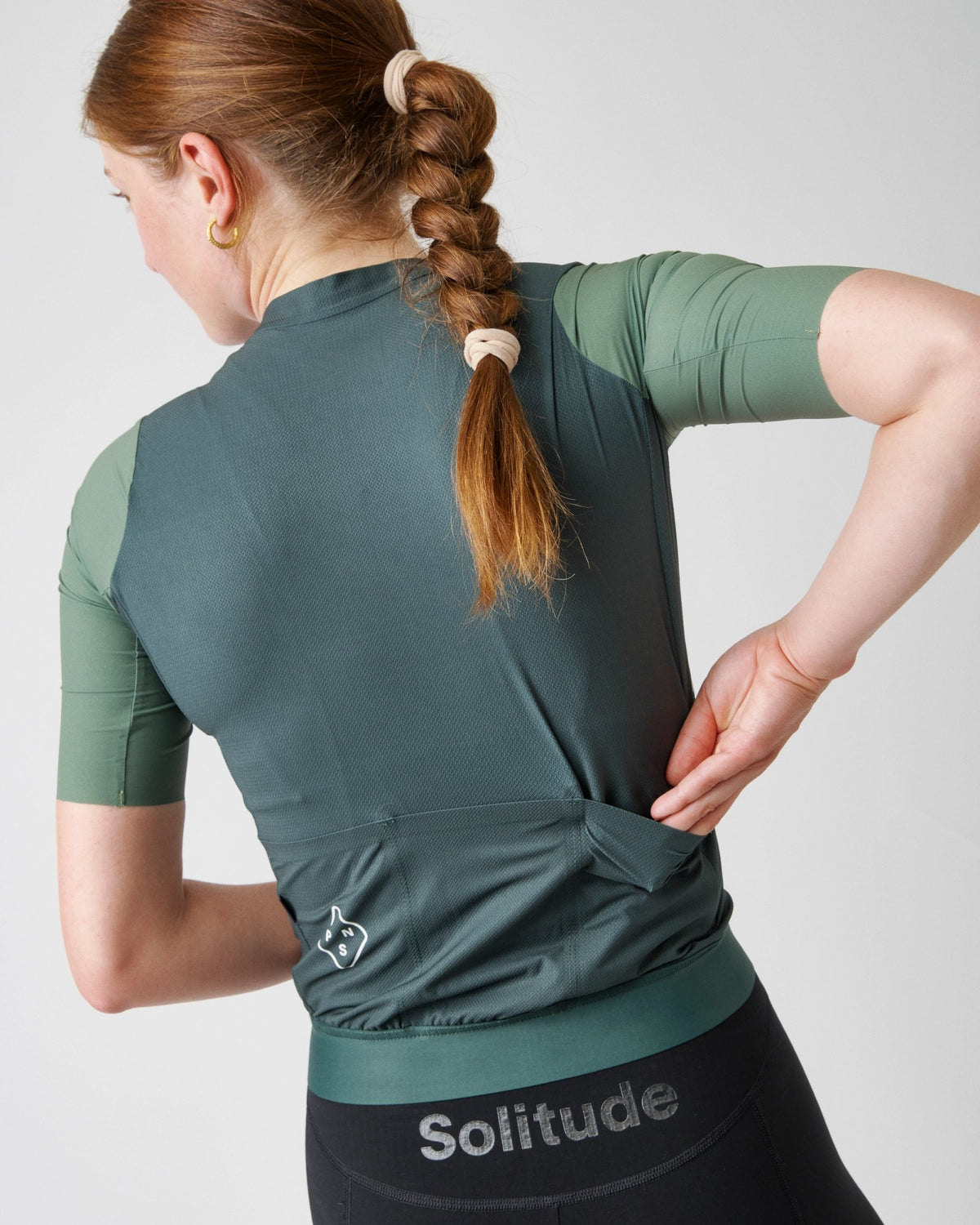 Maillot Mujer Pas Normal Studios Midsummer en Green Sleeve, vista de detalle #Color_Green Sleeve