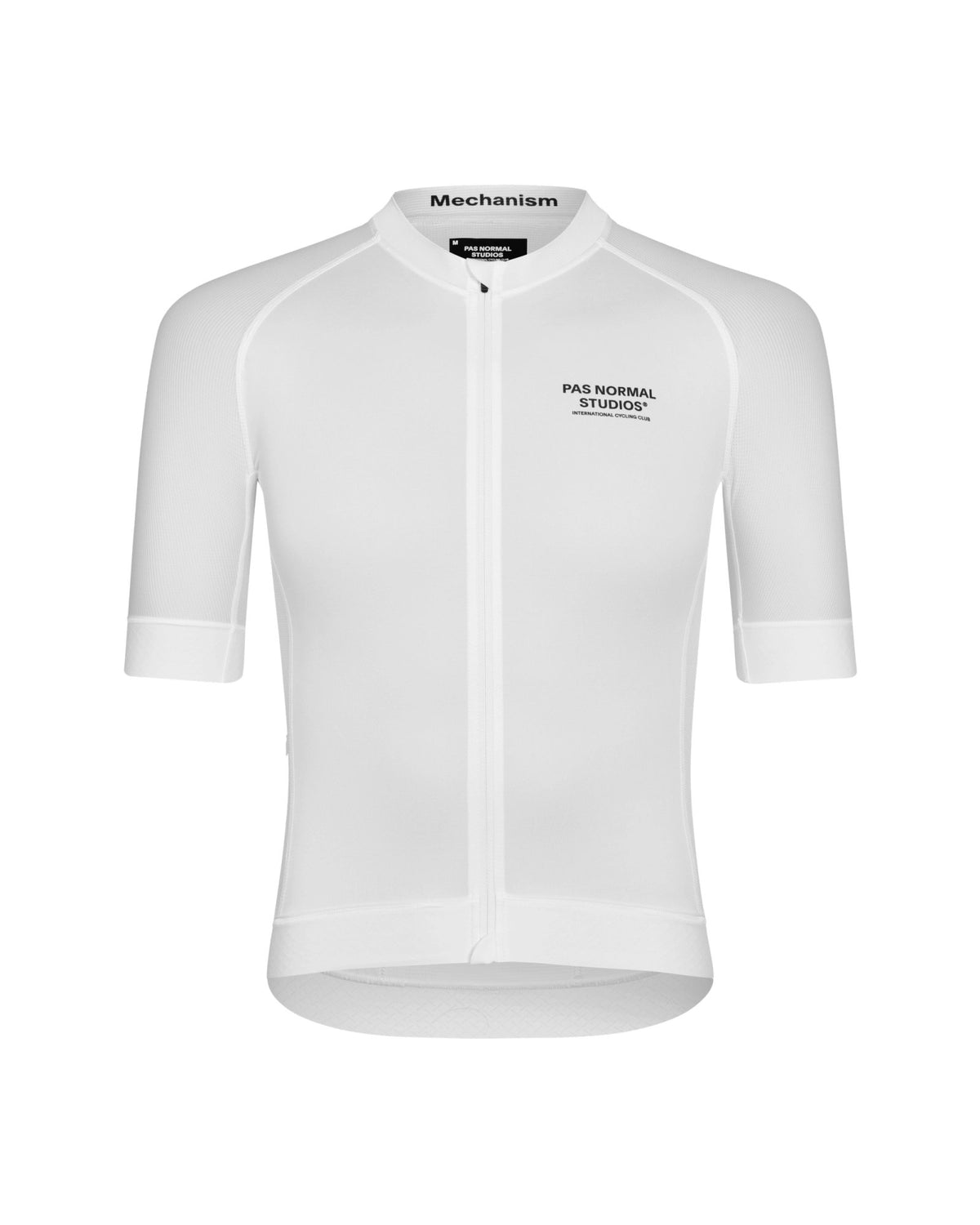 Maillot Corto Pas Normal Studios Mechanism en White, producto plano sobre fondo #Color_White