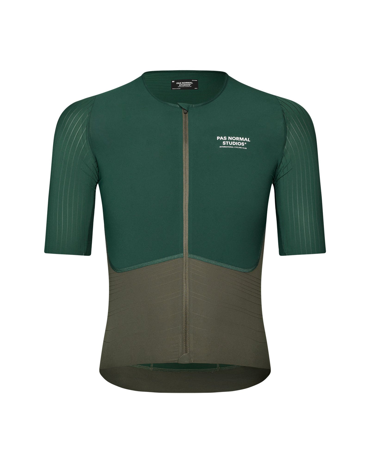 Maillot Pas Normal Studios Mechanism Pro en Petroleum / Dark Olive, vista frontal #Color_Petroleum / Dark Olive