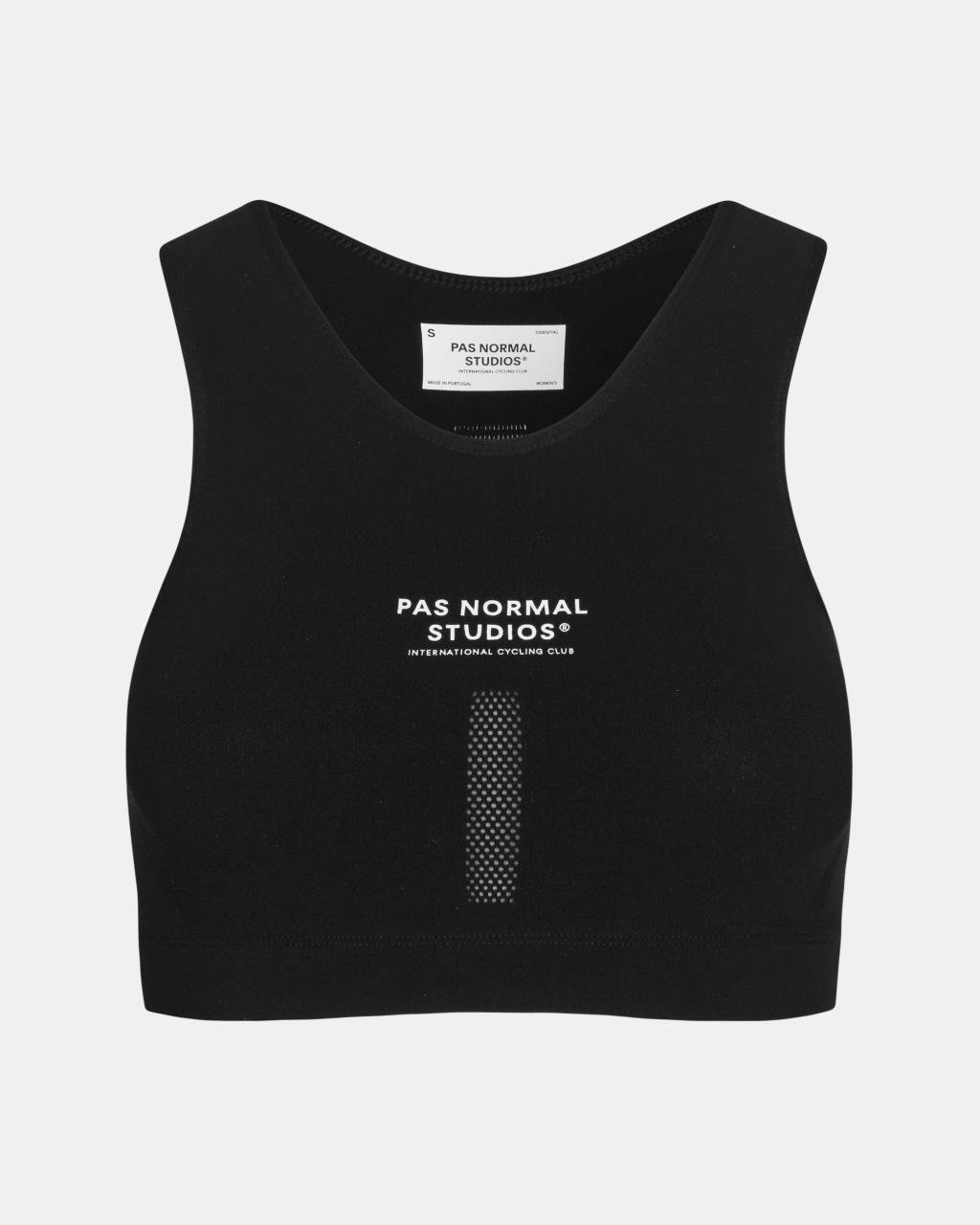Sujetador Deportivo Mujer Pas Normal Studios Logo Black, vista de producto #Color_Black