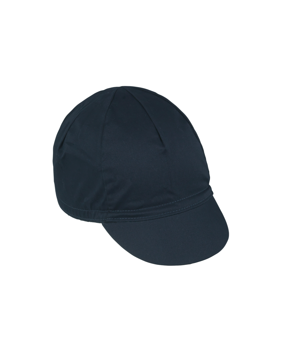 Navy Logo cycling cap, side view with contrast stitching #Color_Navy