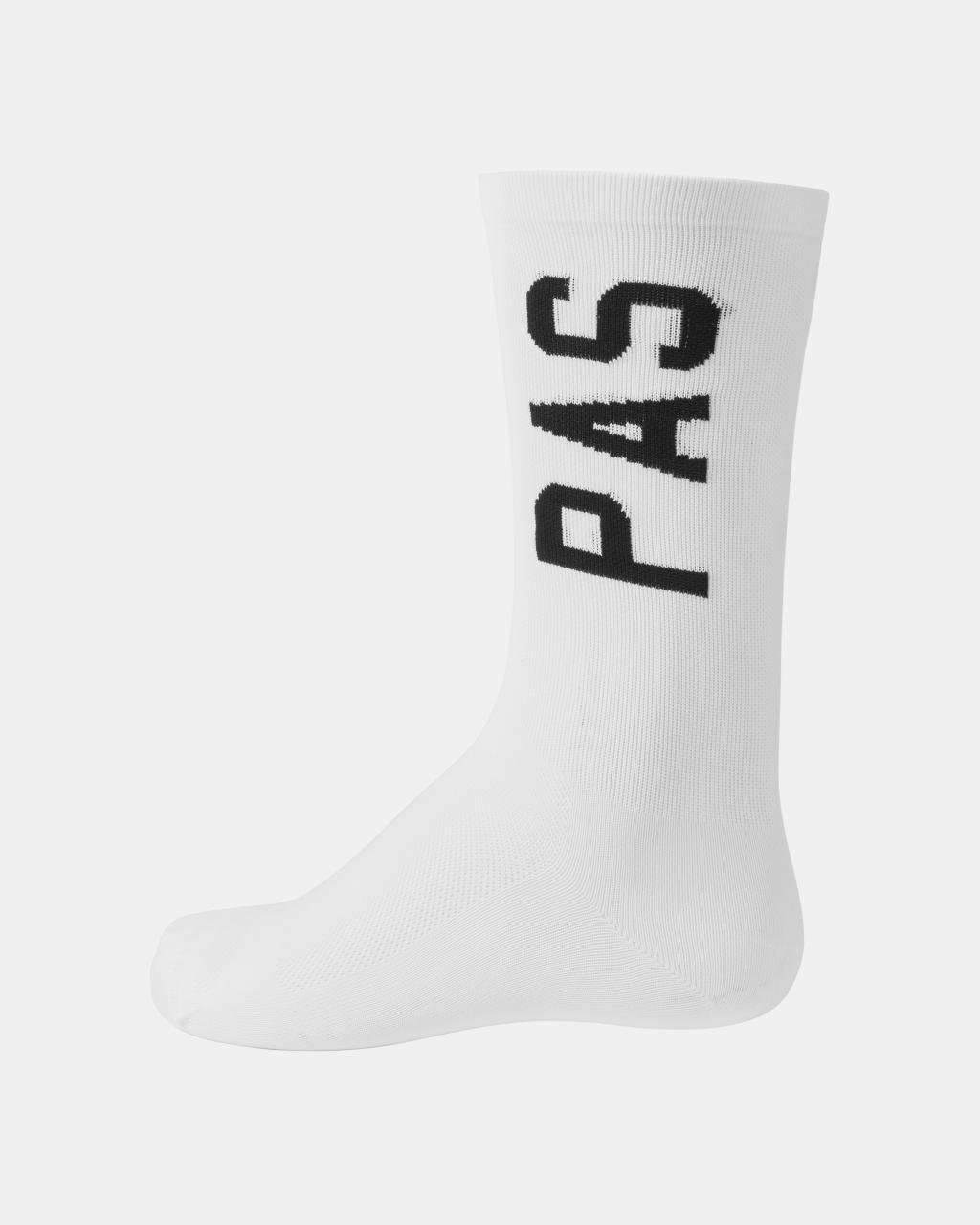 Pas Normal Studios PAS Mechanism Socks White, vista lateral #Color_White