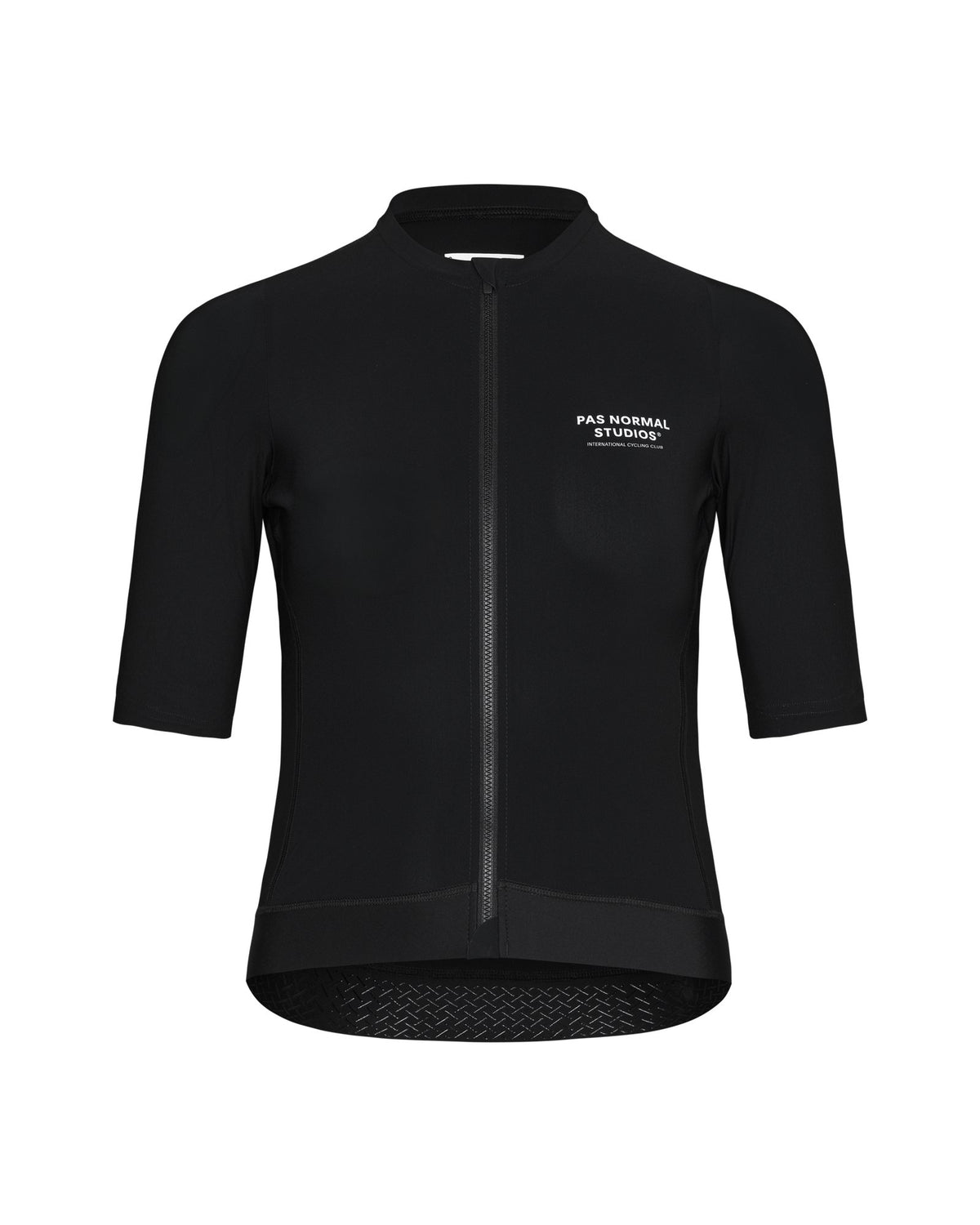 Maillot corto de mujer Pas Normal Studios Essential en Black, vista frontal #Color_Black