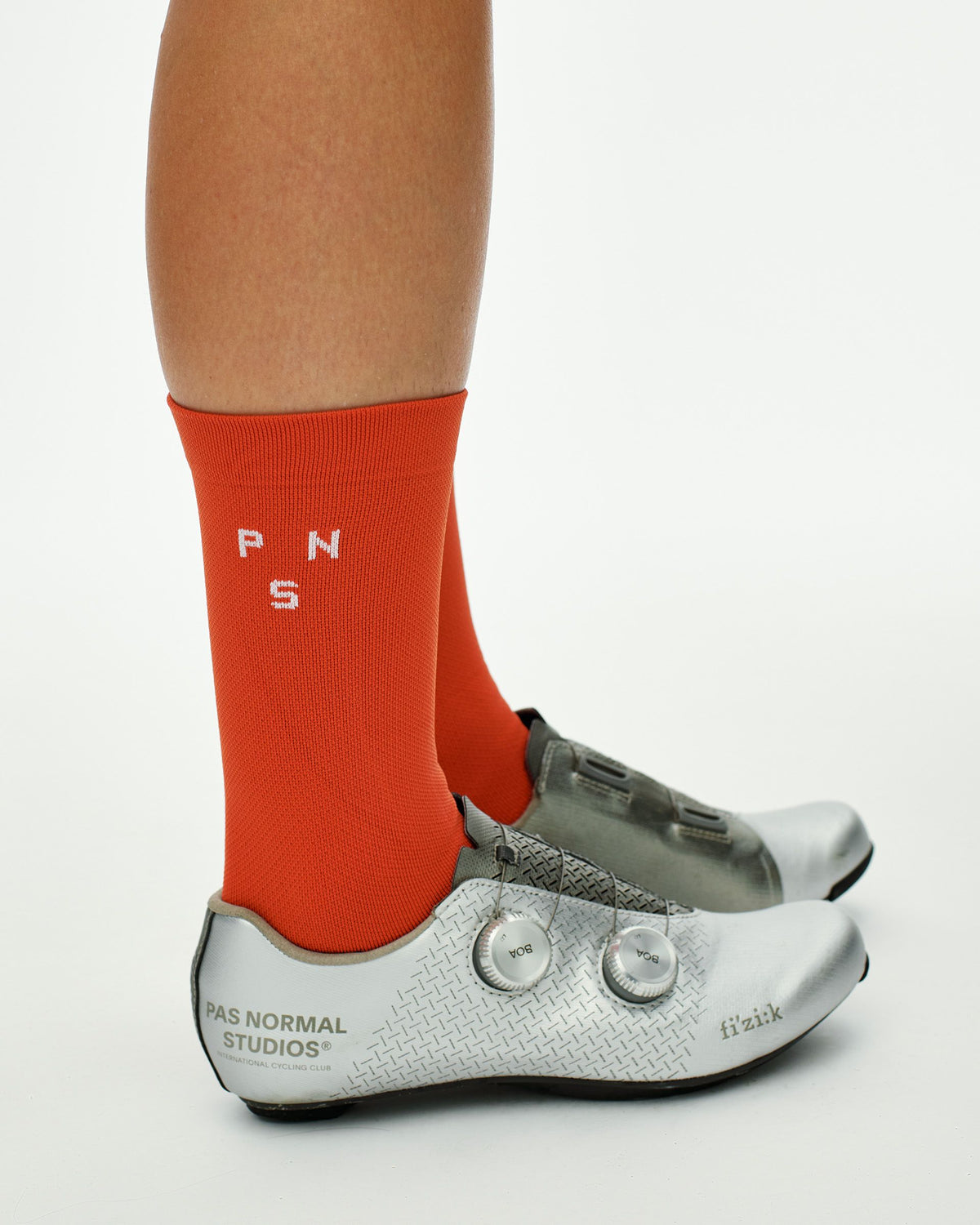 Race Socks Hibiscus Orange vista lateral #Color_Hibiscus Orange