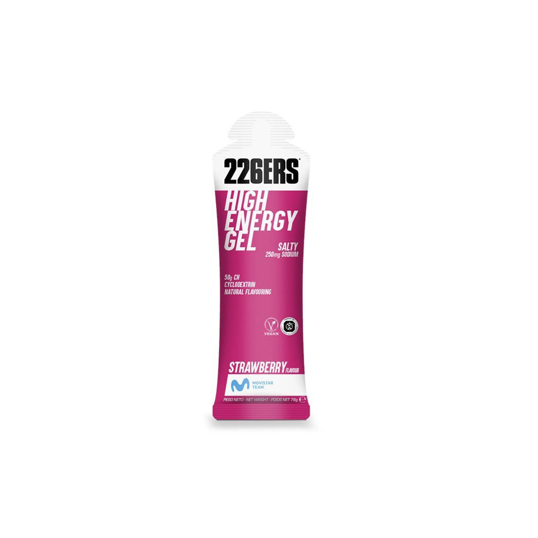 Gel energético 226ERS High Energy sabor fresa 76 g
