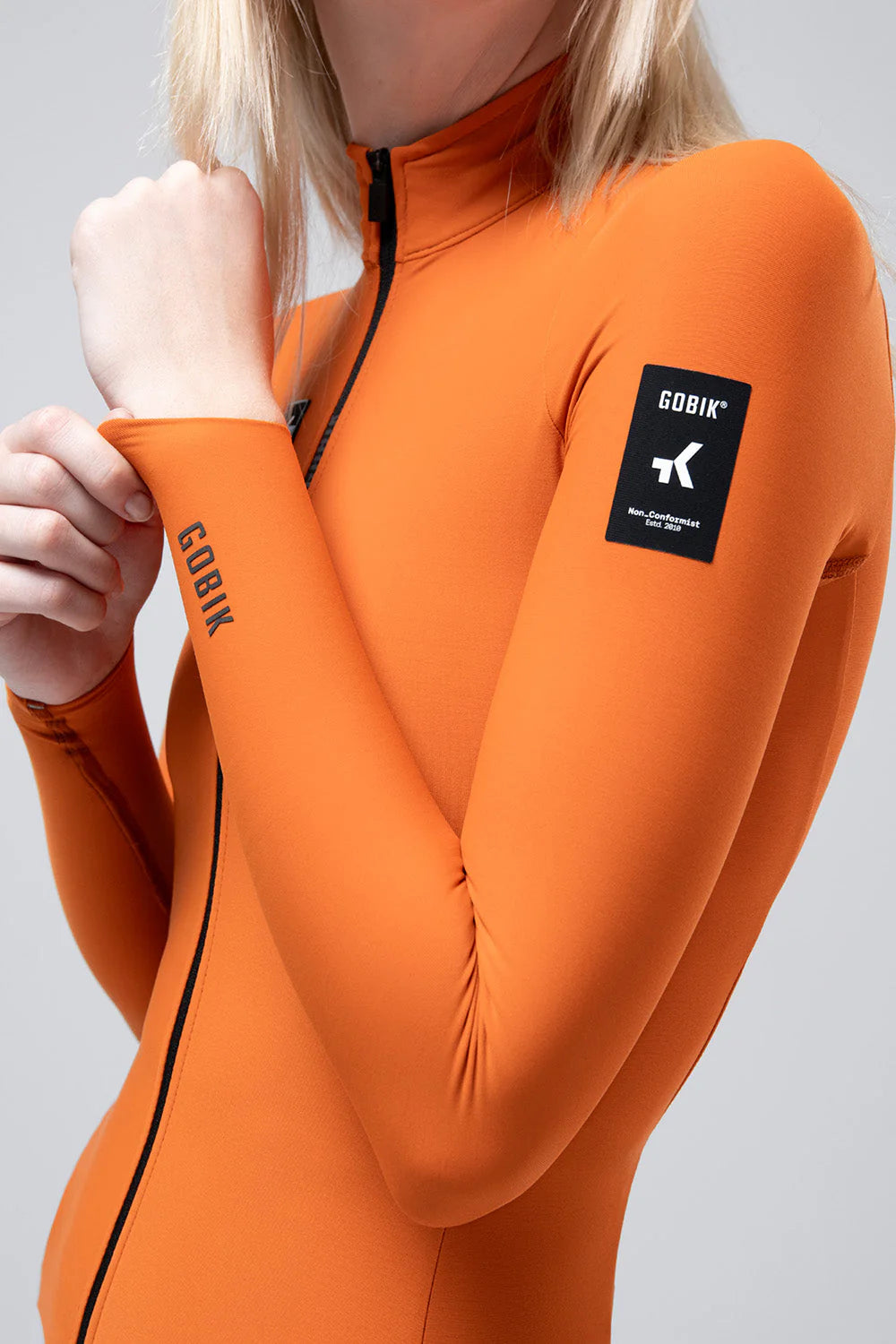 Maillot Manga Larga Mujer Gobik Pacer Solid 2.0