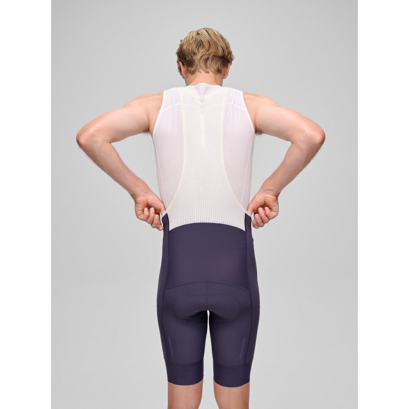 Culotte Corto Maap Team Bib Evo Cargo en Deep Navy, modelo, vista trasera #Color_Deep Navy