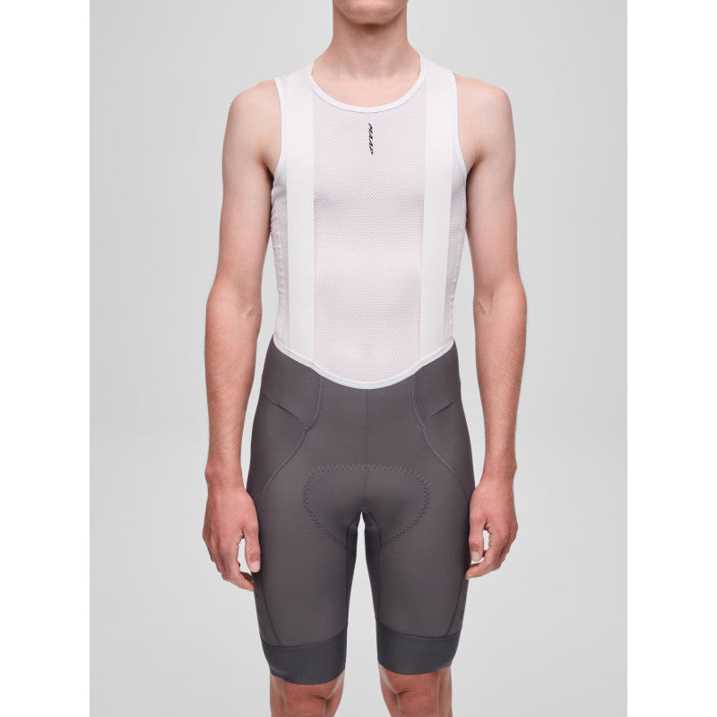 Culotte Corto Maap Team Bib Evo Cargo en Charcoal Plum, modelo, vista frontal #Color_Charcoal Plum