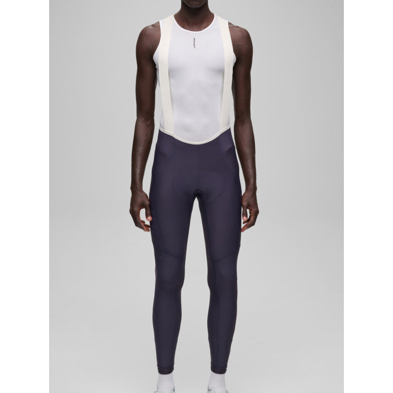 Culotte Largo Maap Team Bib Evo Cargo Tights en Deep Navy, modelo, vista frontal #Color_Deep Navy