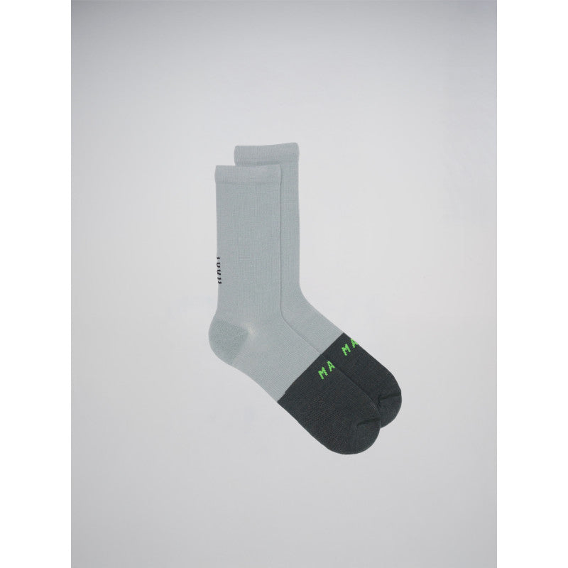 Calcetines Maap Team Merino Sock en Aqua Grey Forest, producto, vista frontal #Color_Aqua Grey Forest