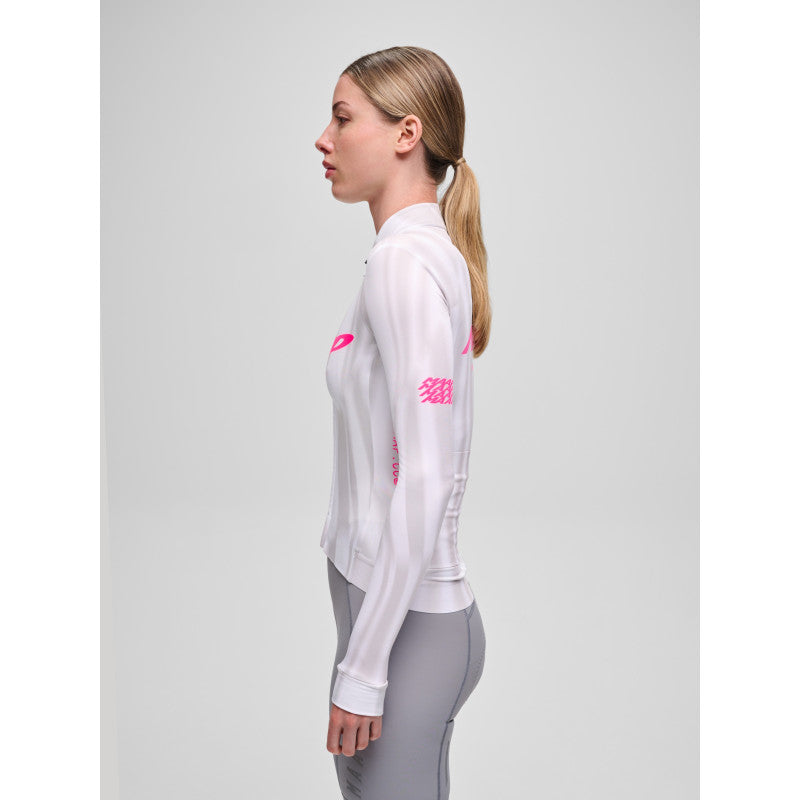 Maillot Largo Maap Halo Team Thermal LS Jersey Mujer · Vista 3 #Color_Halo Static Grey
