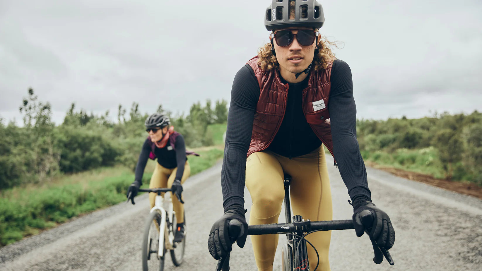 Culotte Largo Café du Cycliste Marie V2 Padded Winter “Dark Gold / Carob”