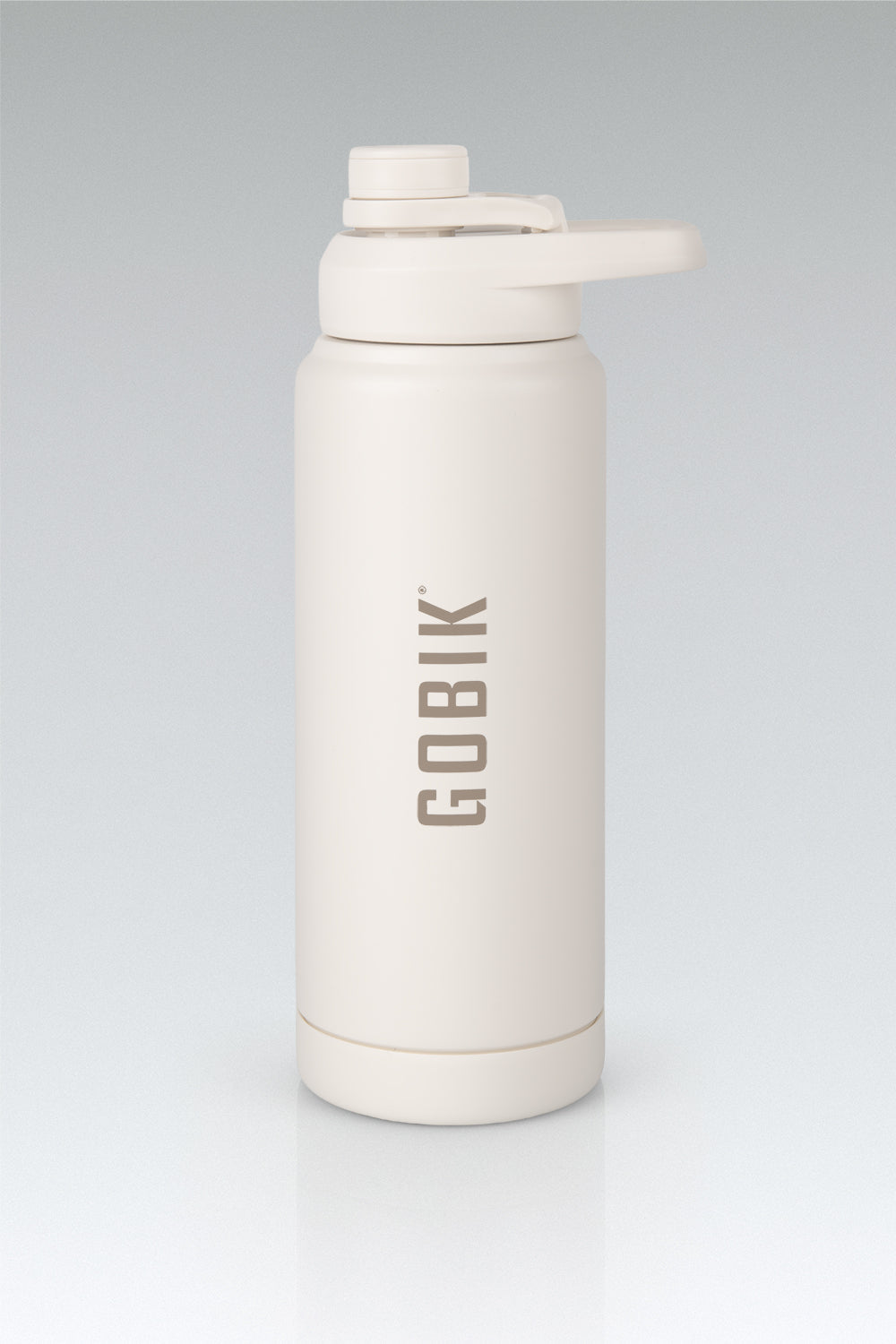 Botella Térmica Gobik Sui en Starlet, bodegón de la botella de acero color crema de 750 ml #Color_Starlet
